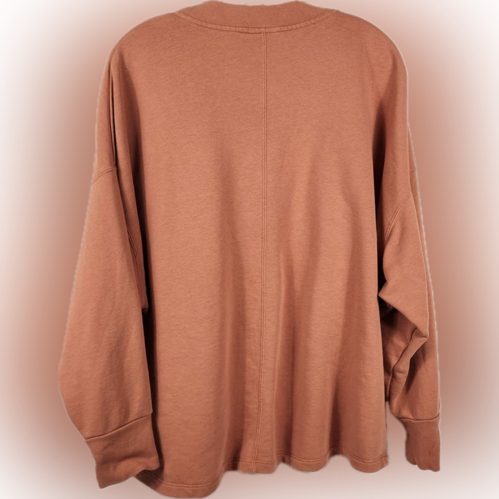 Nike Terracotta Button-Up Sweatshirt Women’s Large - Picture 2 of 7